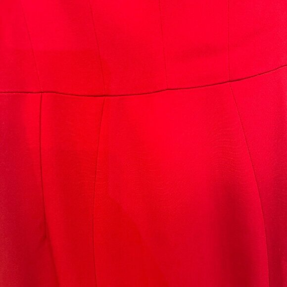 ✨Dolce & Gabbana Size US 6/ IT42 Women's Red Scoop Neck Midi Length Dress New✨ - Picture 5 of 9